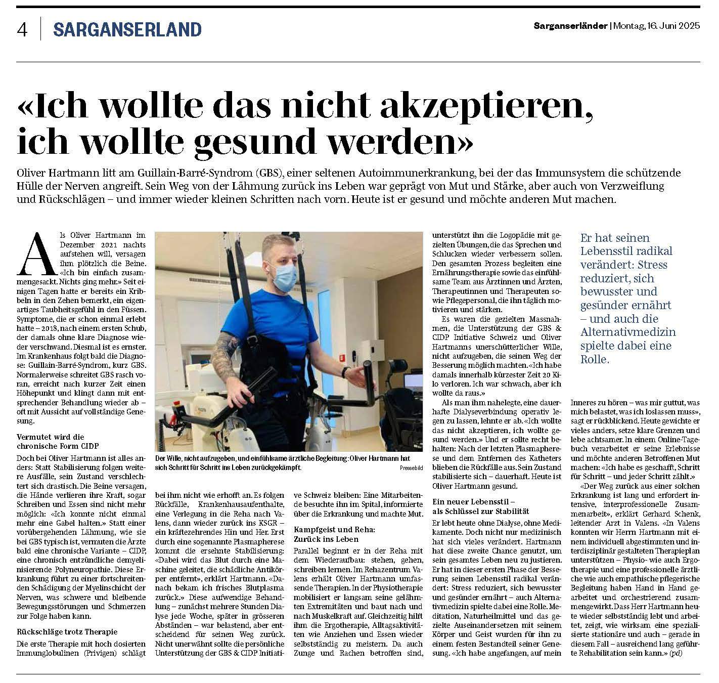 In der lokalen Presse wurde das Thema auch veröffentlicht: 2025-06-16_Sarganserlaender_Seite_4 In der lokalen Presse wurde das Thema auch veröffentlicht: 2025-06-16_Sarganserlaender_Seite_4
