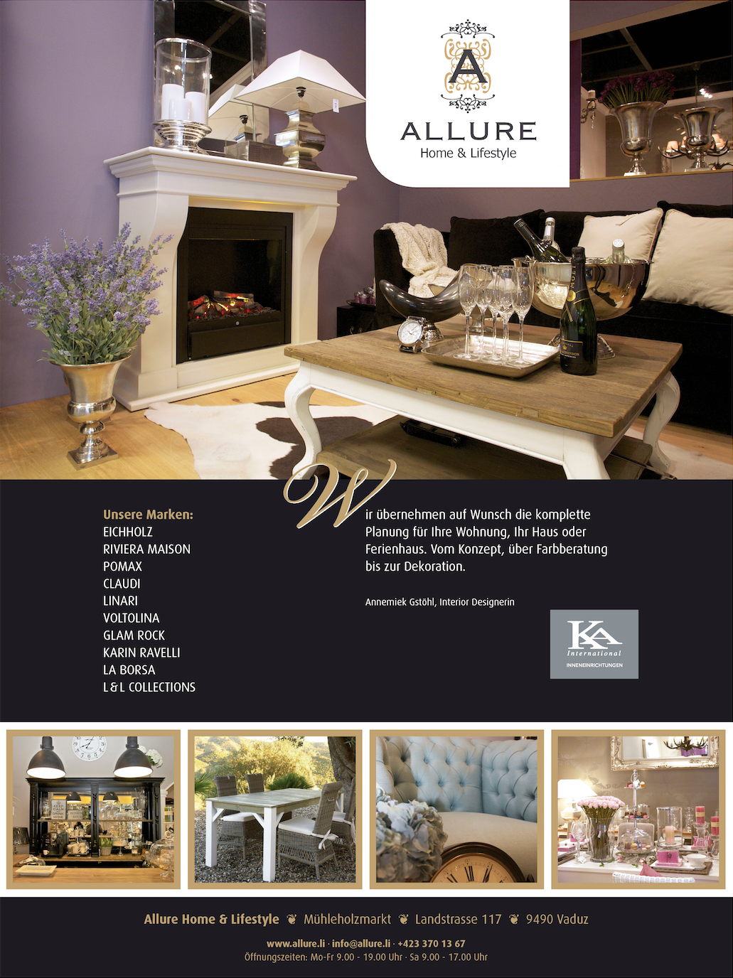 Das fertig gestaltete Inserat Das fertig gestaltete Inserat