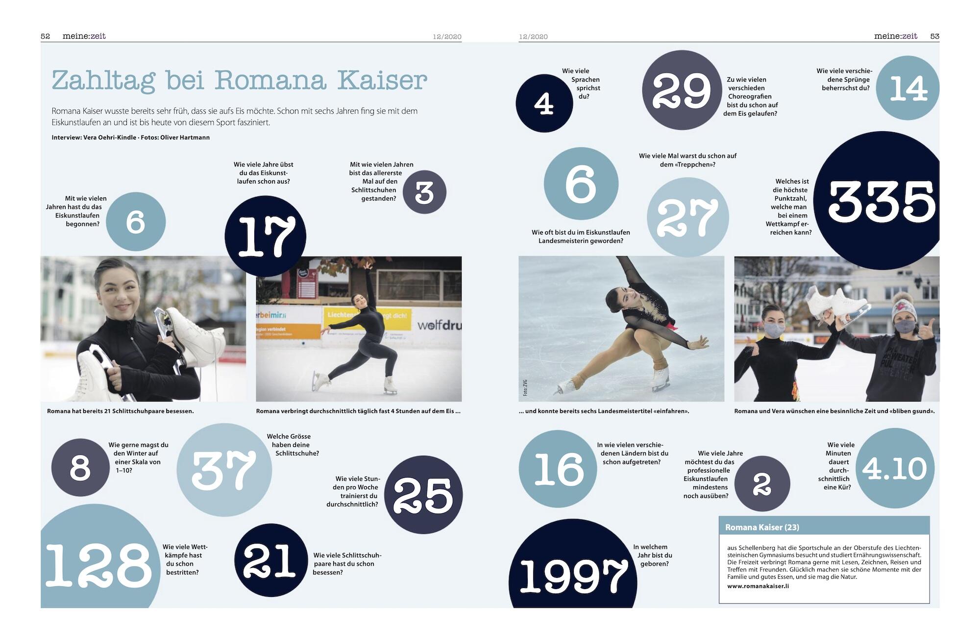 Doppelseite aus der lie:zeit 12/20