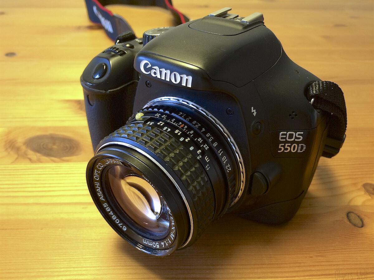 Canon-Eos-500D-mit-Pentax-Adapter 1 Canon-Eos-500D-mit-Pentax-Adapter 1