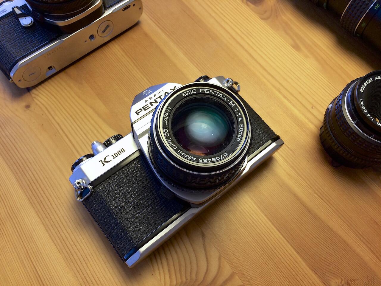 Pentax K1000 mit 50mm f/1.4 Pentax K1000 mit 50mm f/1.4