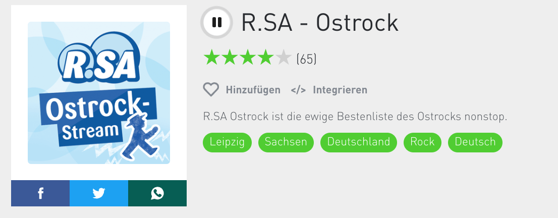 R.SA Ostrock ist die ewige Bestenliste des Ostrocks nonstop. R.SA Ostrock ist die ewige Bestenliste des Ostrocks nonstop.